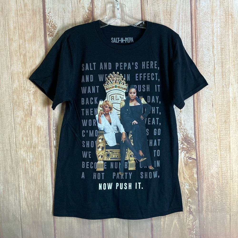 💵Salt-N-Pepa The Mixtape Tour 2022 Black Graphic T-Shirt Size Small